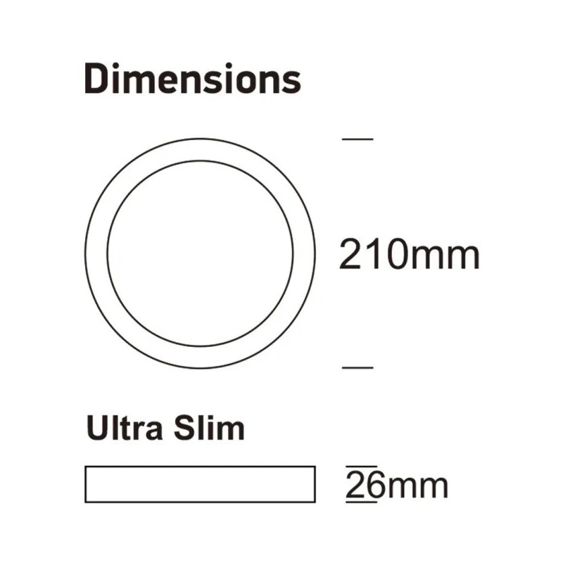 Acquista Soffitti LED circolari 24W UGR19 GXtronic | 4cct | Ultra sottile